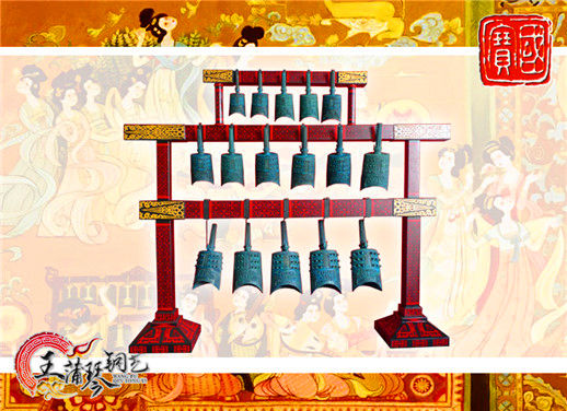 16件套系編鐘、編磬、特鐘、特磬，堂廟祭典用品